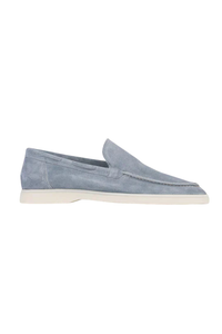 Mocassin suède · Bleu clair