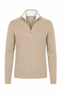 Cardigan zippé · Beige