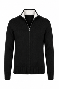 Cardigan zippé · Noir