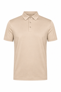 Polo mercerisé · Beige