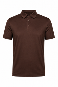 Polo mercerisé · Marron