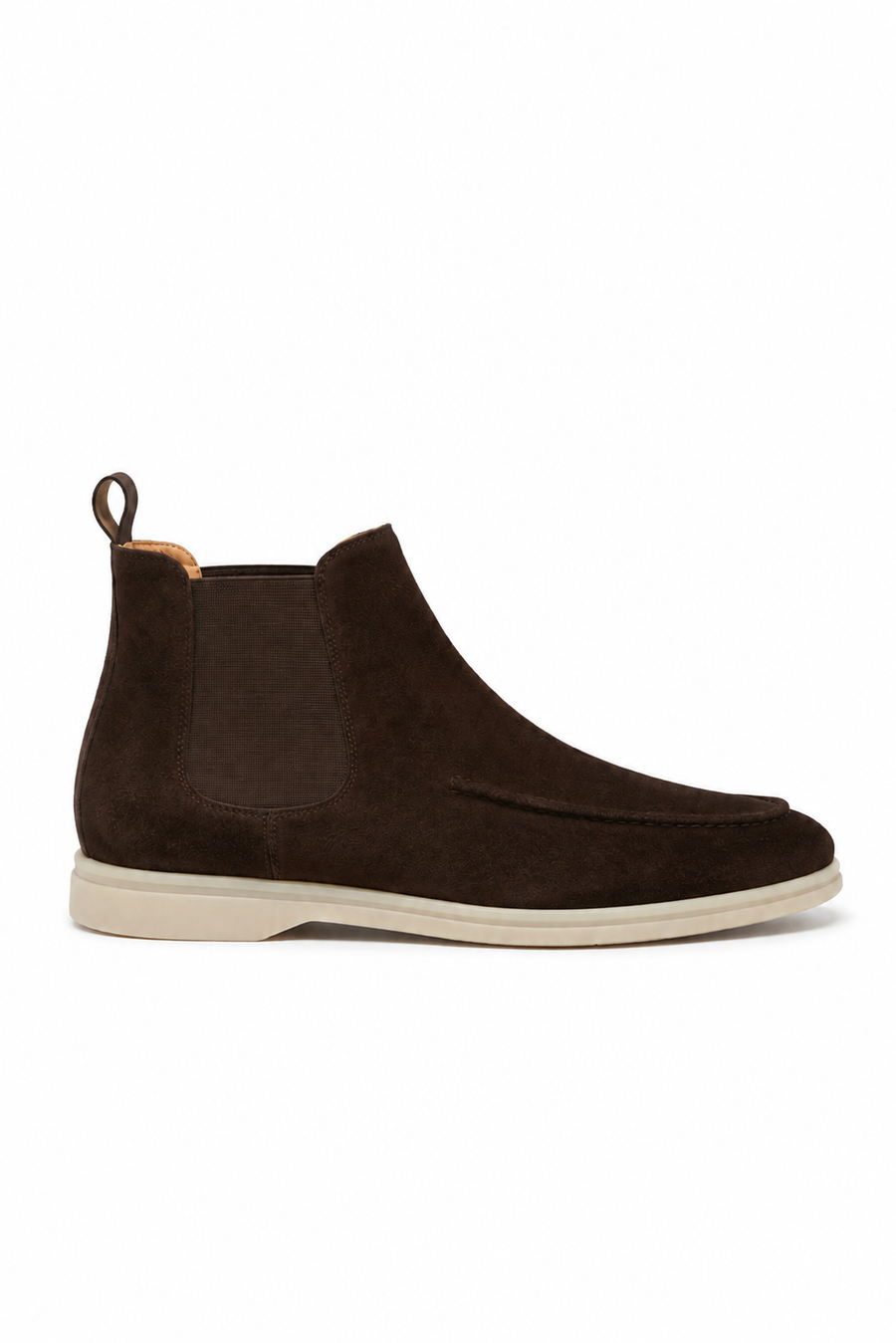 Suede Chelsea boot · Coffee brown