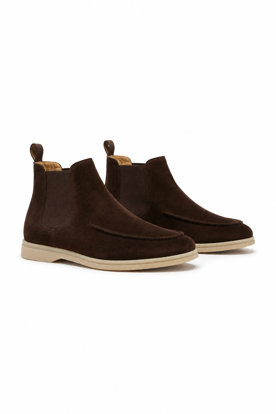 Suede Chelsea boot · Coffee brown — View 2
