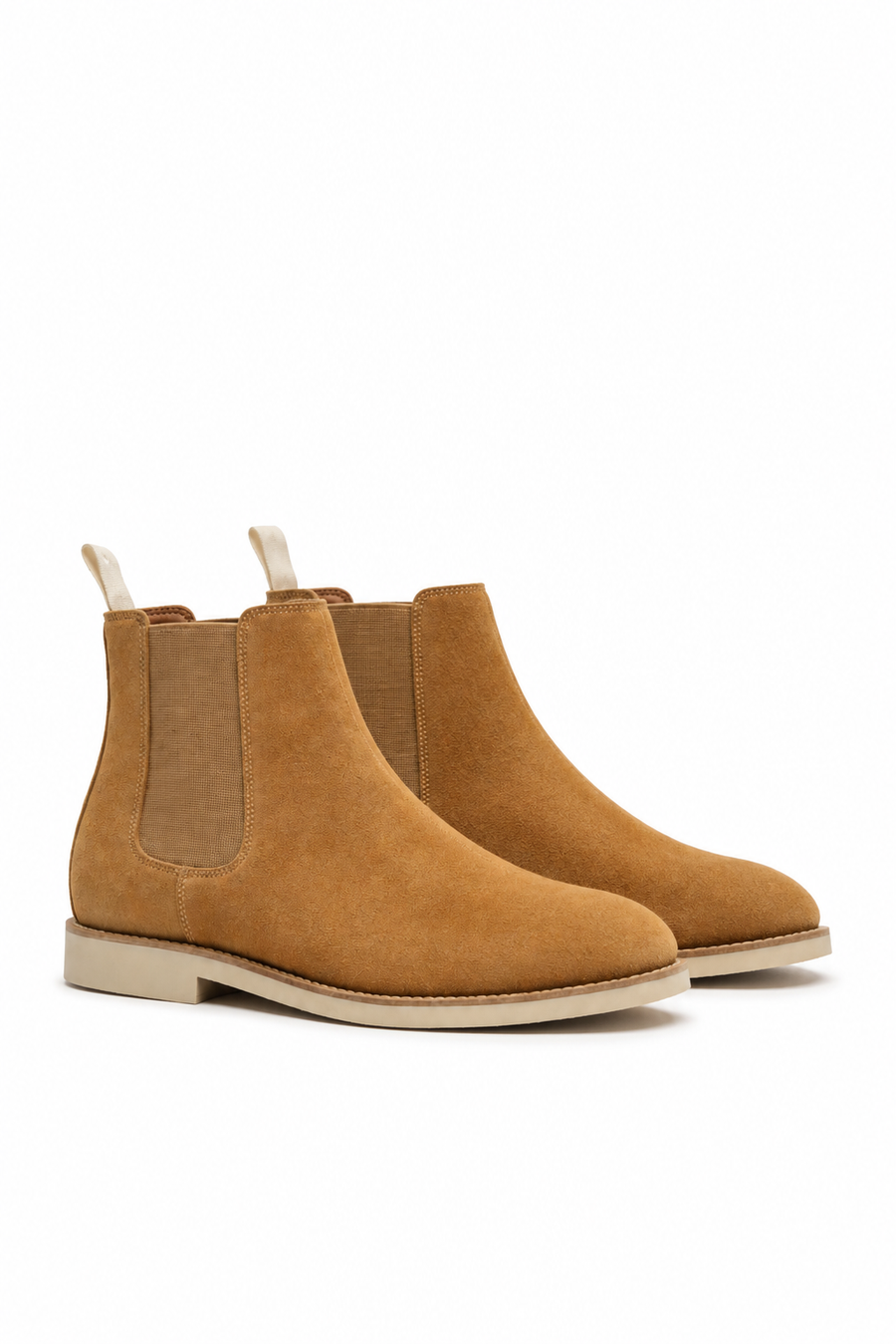 Suede Chelsea boot · Camel — View 2