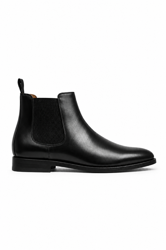 Chelsea-Boot aus Veloursleder · Schwarz
