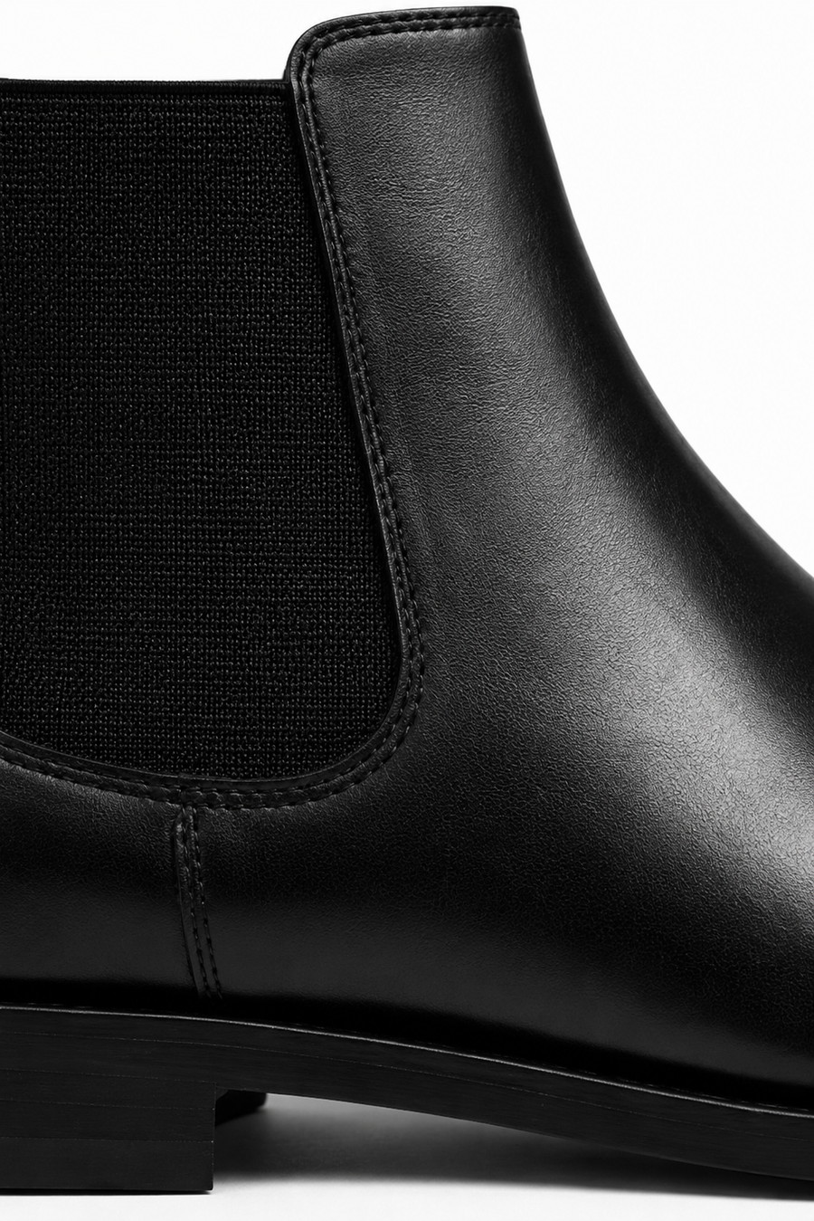 Suede Chelsea boot · Black — View 3