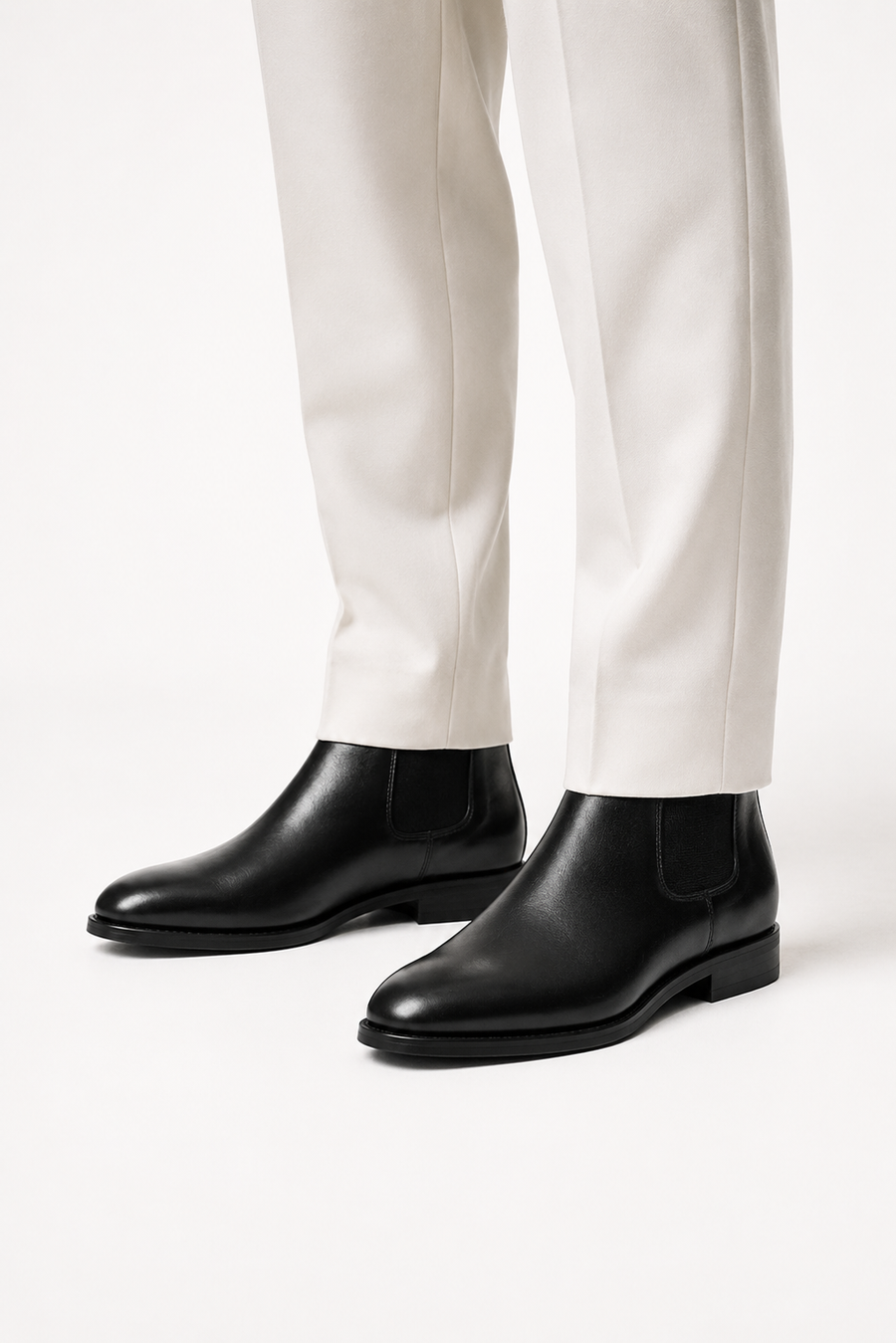 Suede Chelsea boot · Black — View 4