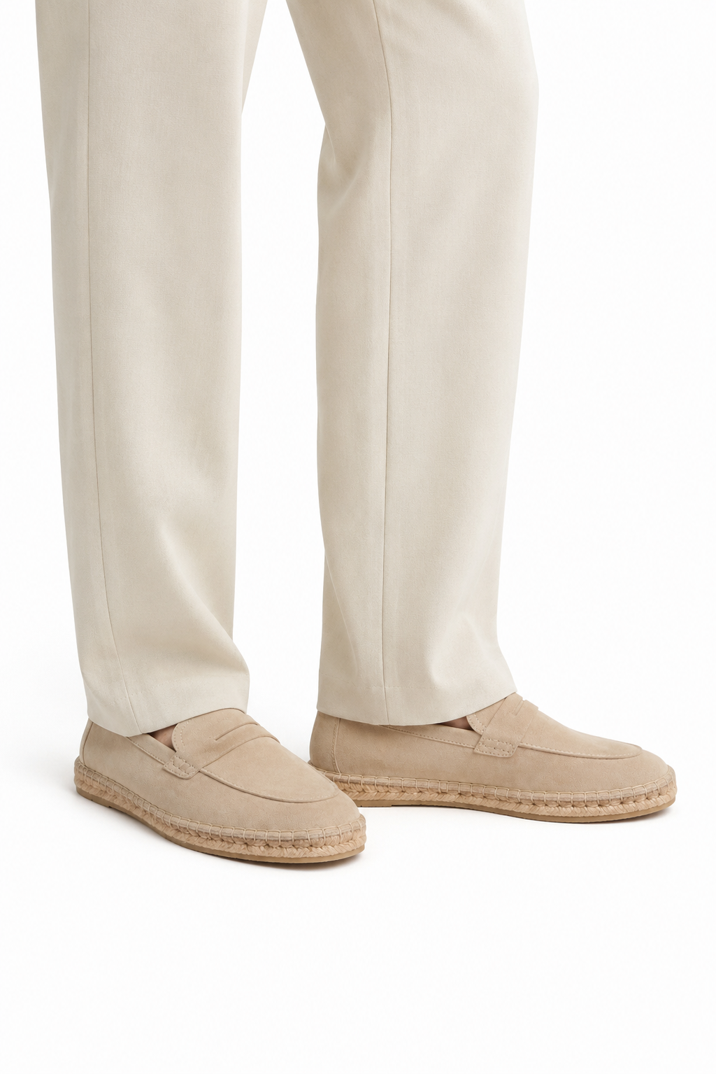 Mocassin espadrille suède · Abricot - vue 5