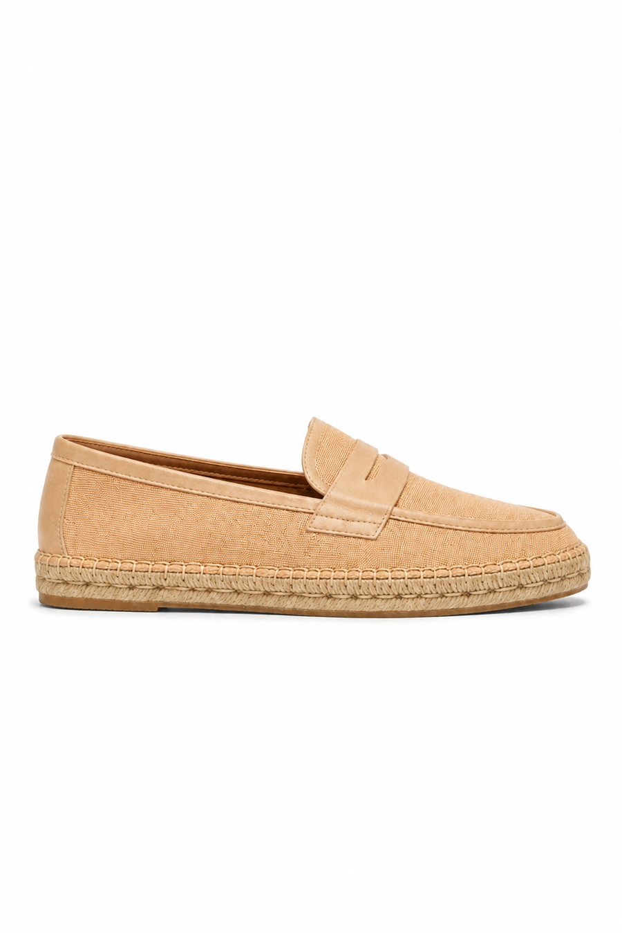 Horsebit espadrille loafer · Peach