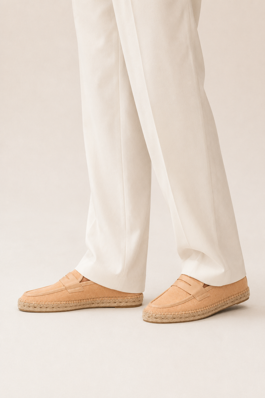 Horsebit espadrille loafer · Peach — View 4
