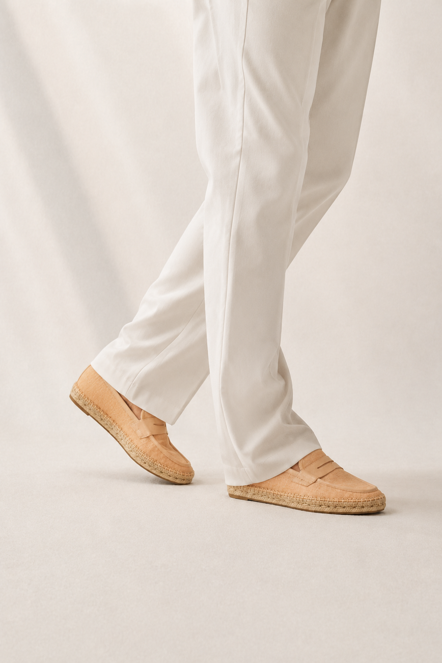 Horsebit espadrille loafer · Peach — View 5