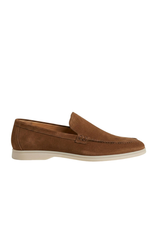 Wildleder-Loafer · Cognac