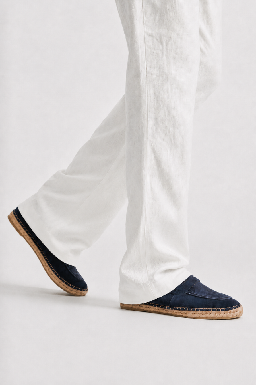 Horsebit espadrille loafer · Midnight blue — View 5