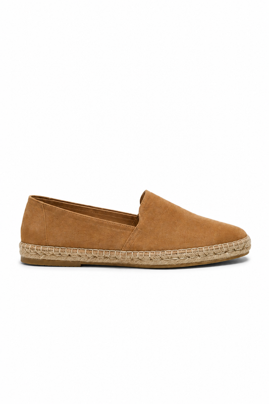 Minimal espadrille loafer · Camel