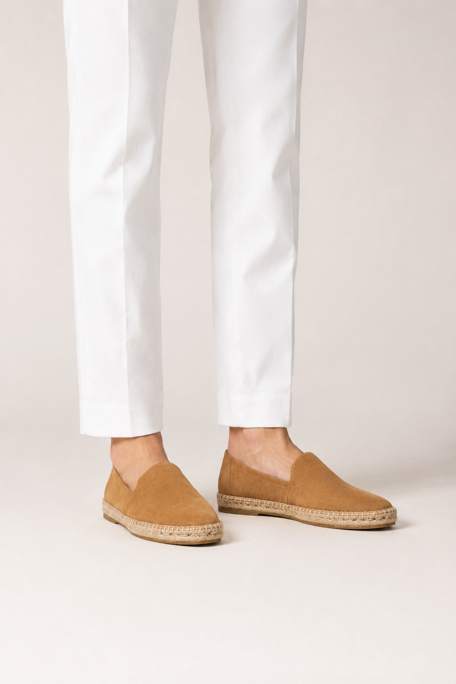Mocassino espadrilla minimal · Cammello — Vista 4