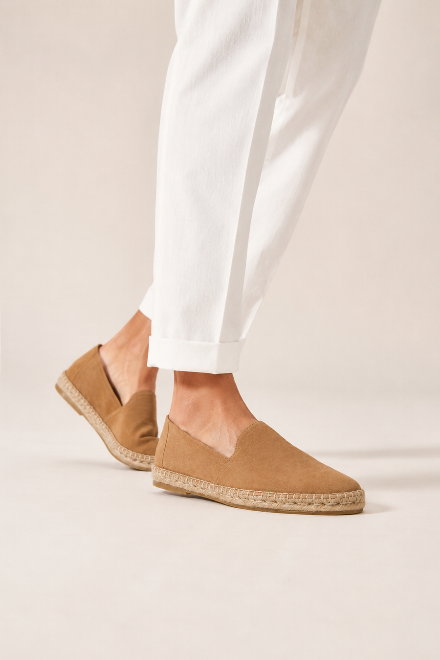 Mocassino espadrilla minimal · Cammello — Vista 5