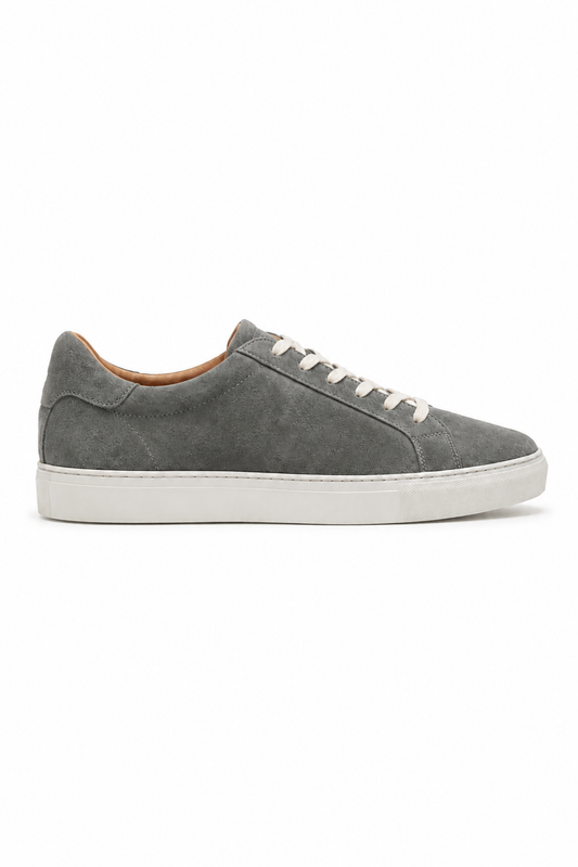 Sneaker bassa in camoscio · Grigio