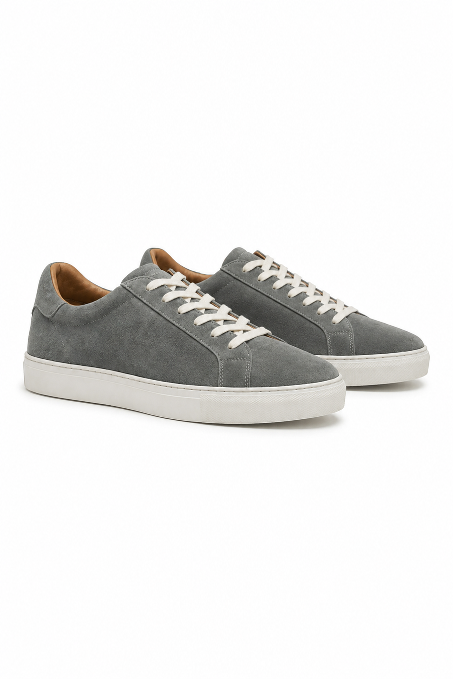 Sneaker bassa in camoscio · Grigio — Vista 2