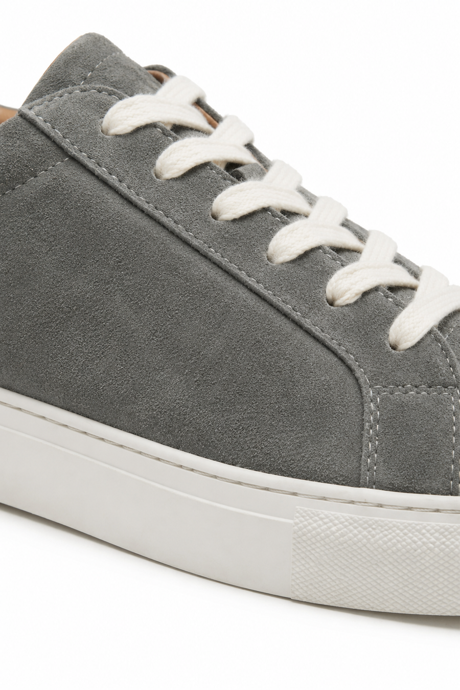 Sneaker bassa in camoscio · Grigio — Vista 3