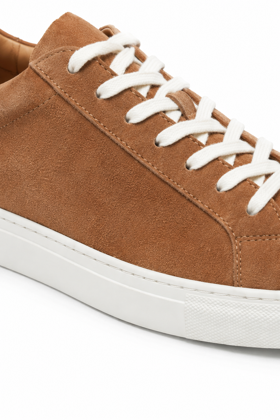 Sneaker basse suède · Marron clair — Vue 3