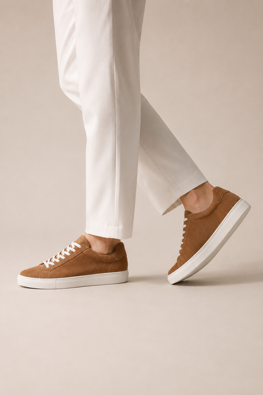 Sneaker basse suède · Marron clair — Vue 5