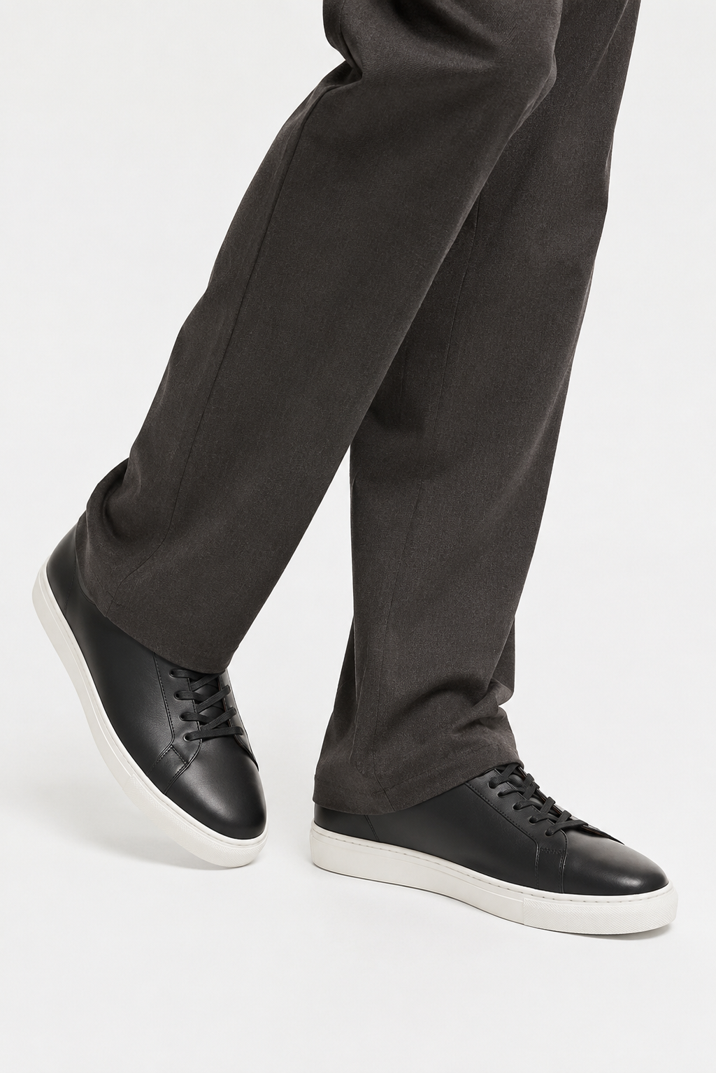 Sneaker basse cuir · Noir - vue 5