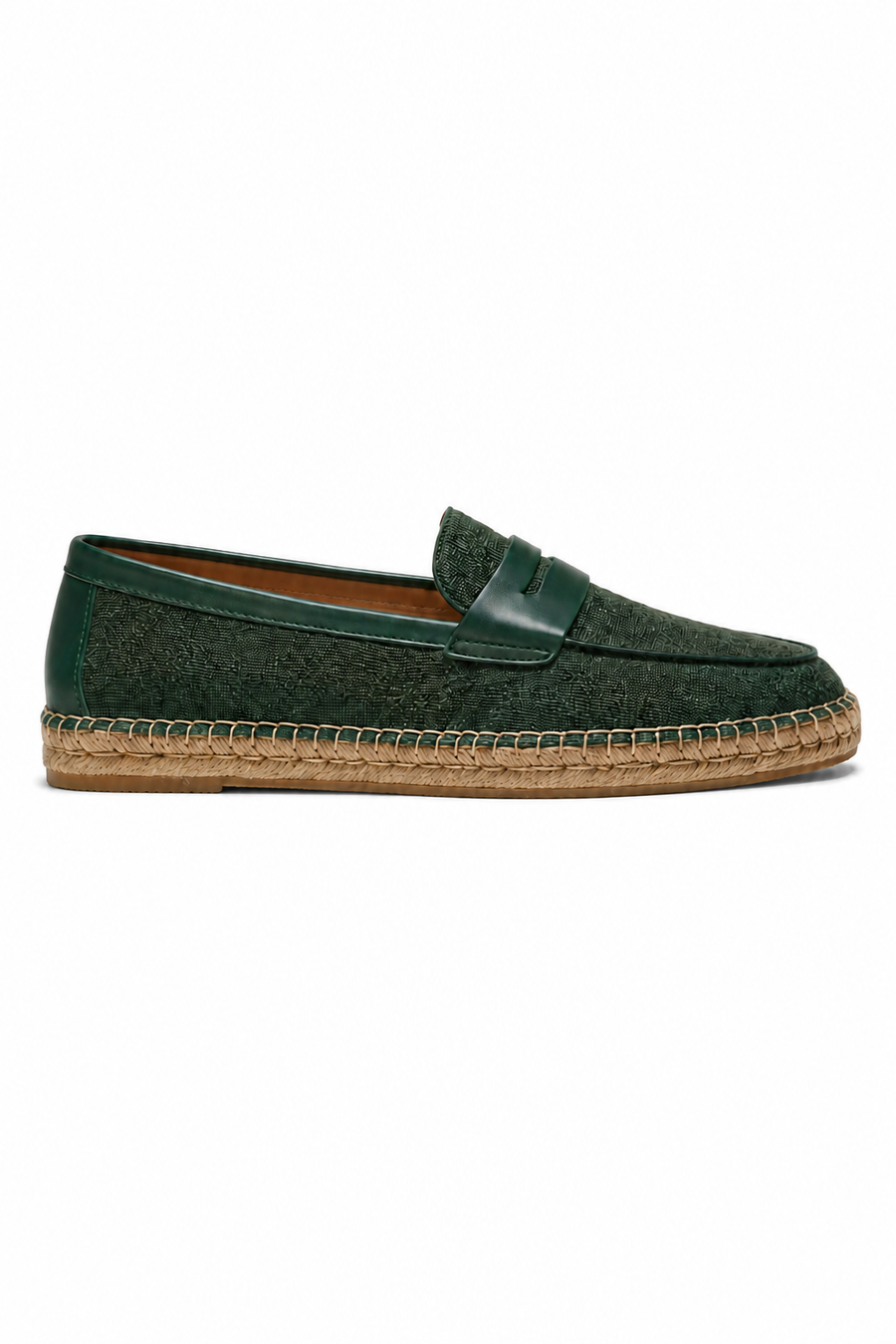 Horsebit espadrille loafer · Forest green