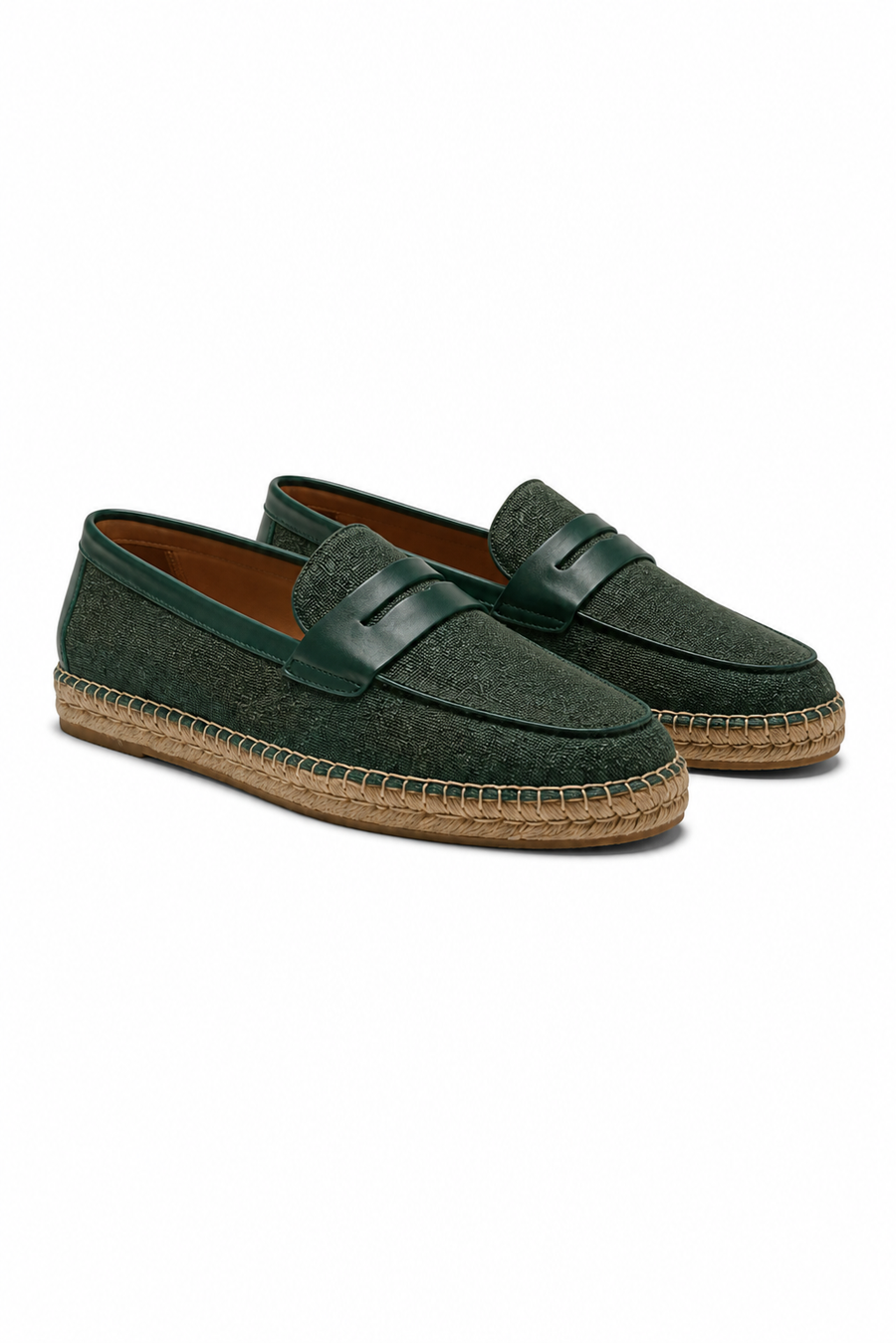 Horsebit espadrille loafer · Forest green — View 2