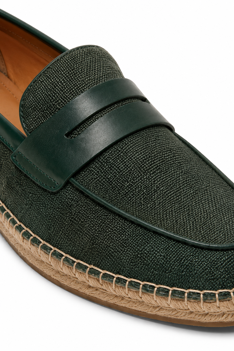 Horsebit espadrille loafer · Forest green — View 3