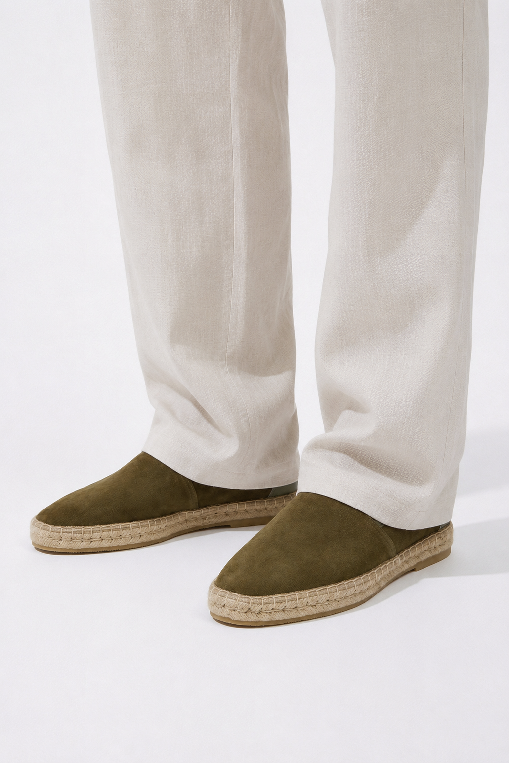 Mocassin espadrille épuré · Vert armée - vue 4