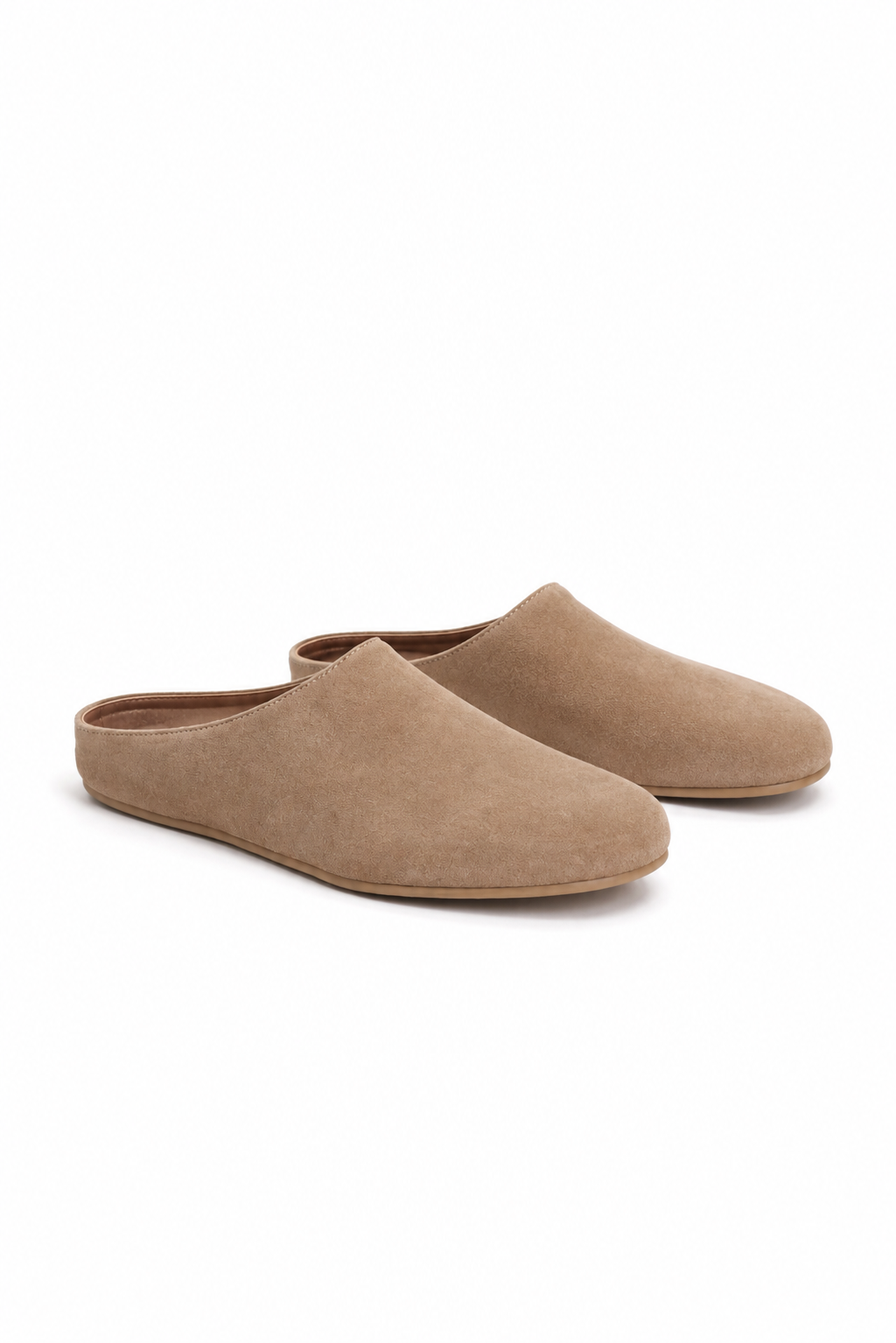 Mule fermée suède · Sable - vue 2