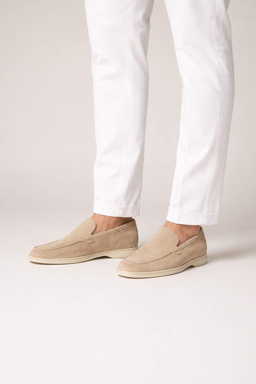 Wildleder-Loafer · Beige — Ansicht 4
