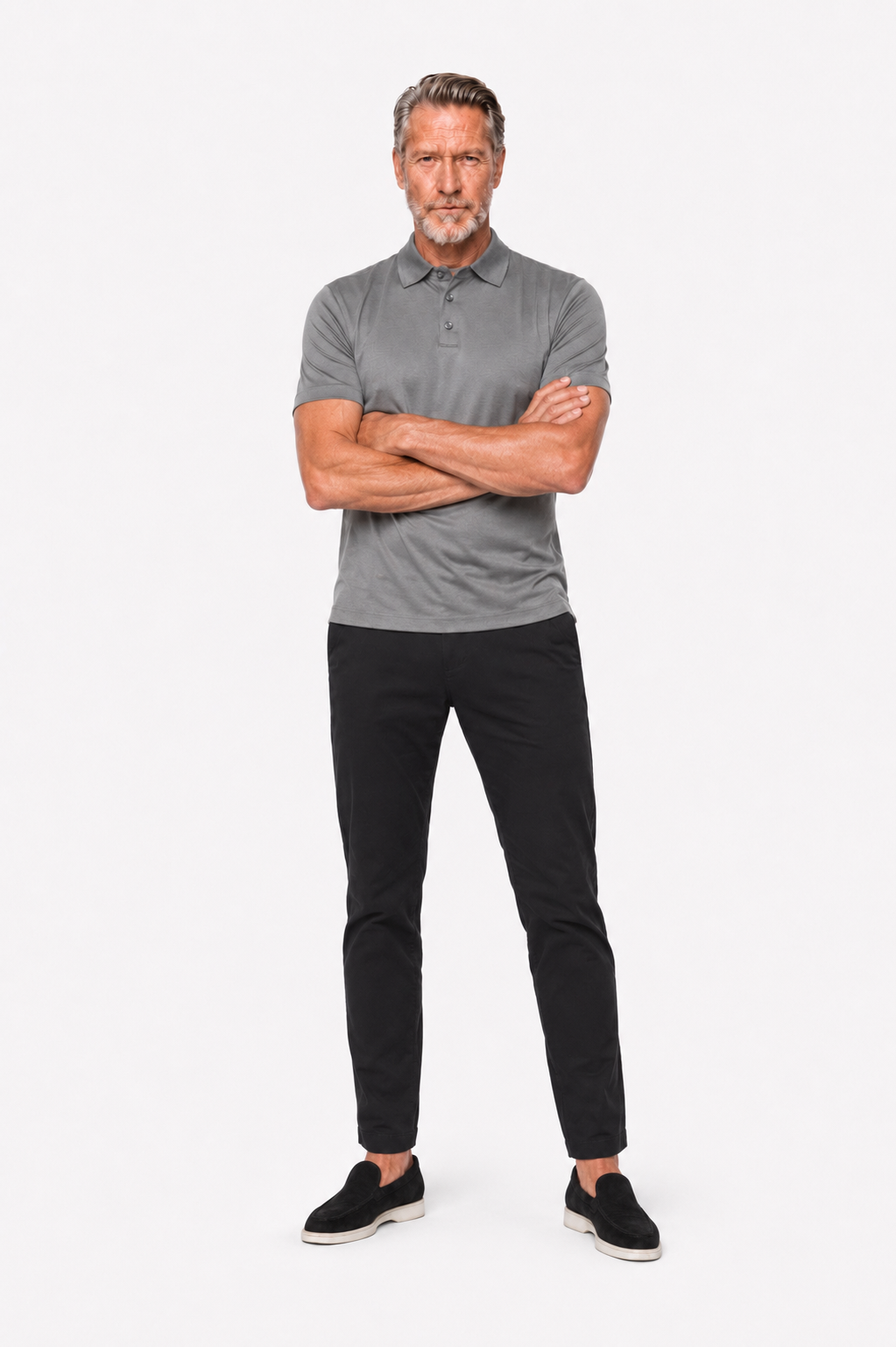 Polo mercerisé · Gris