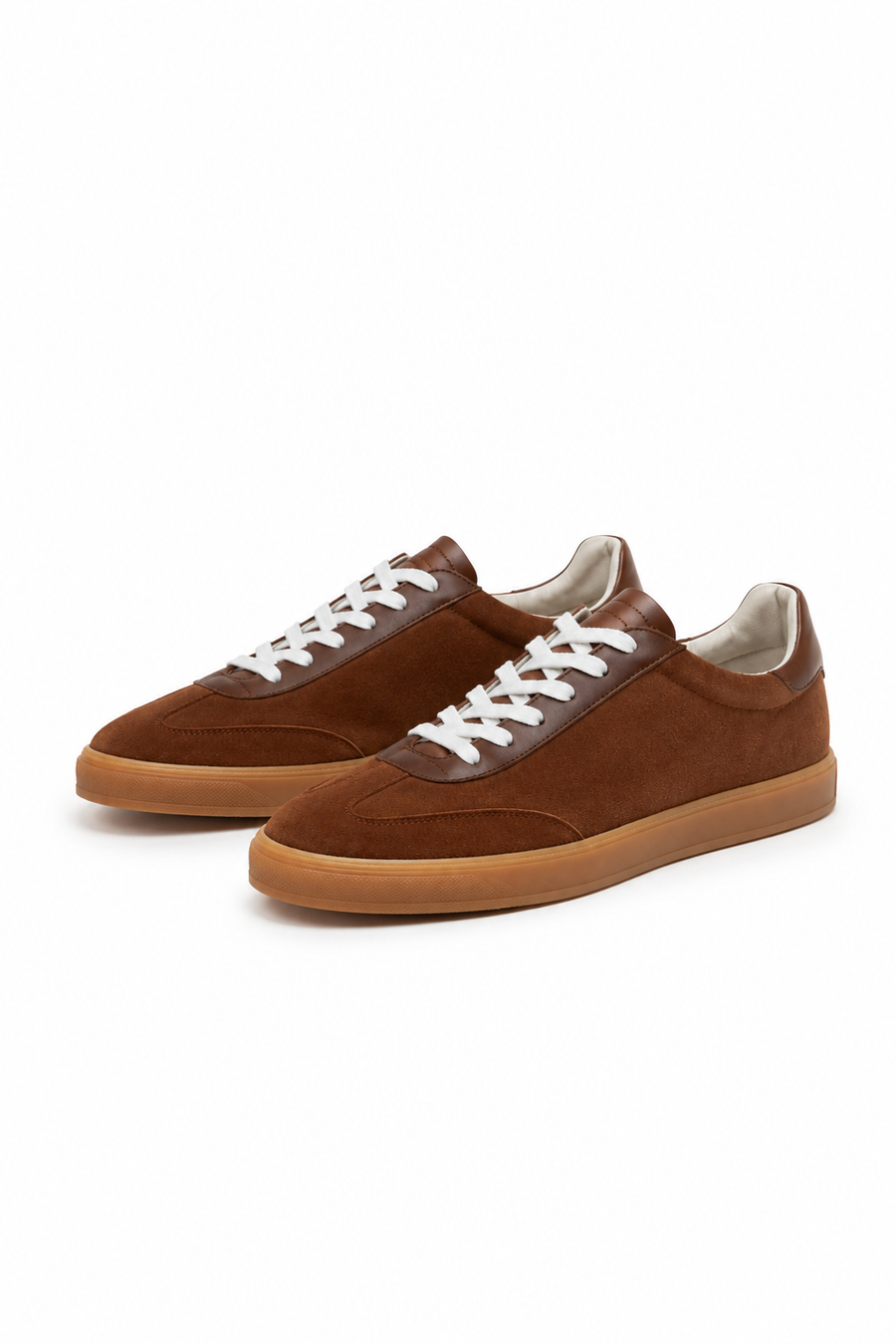 Veloursleder-Sneaker mit Gummisohle · Mokkabraun — Ansicht 2