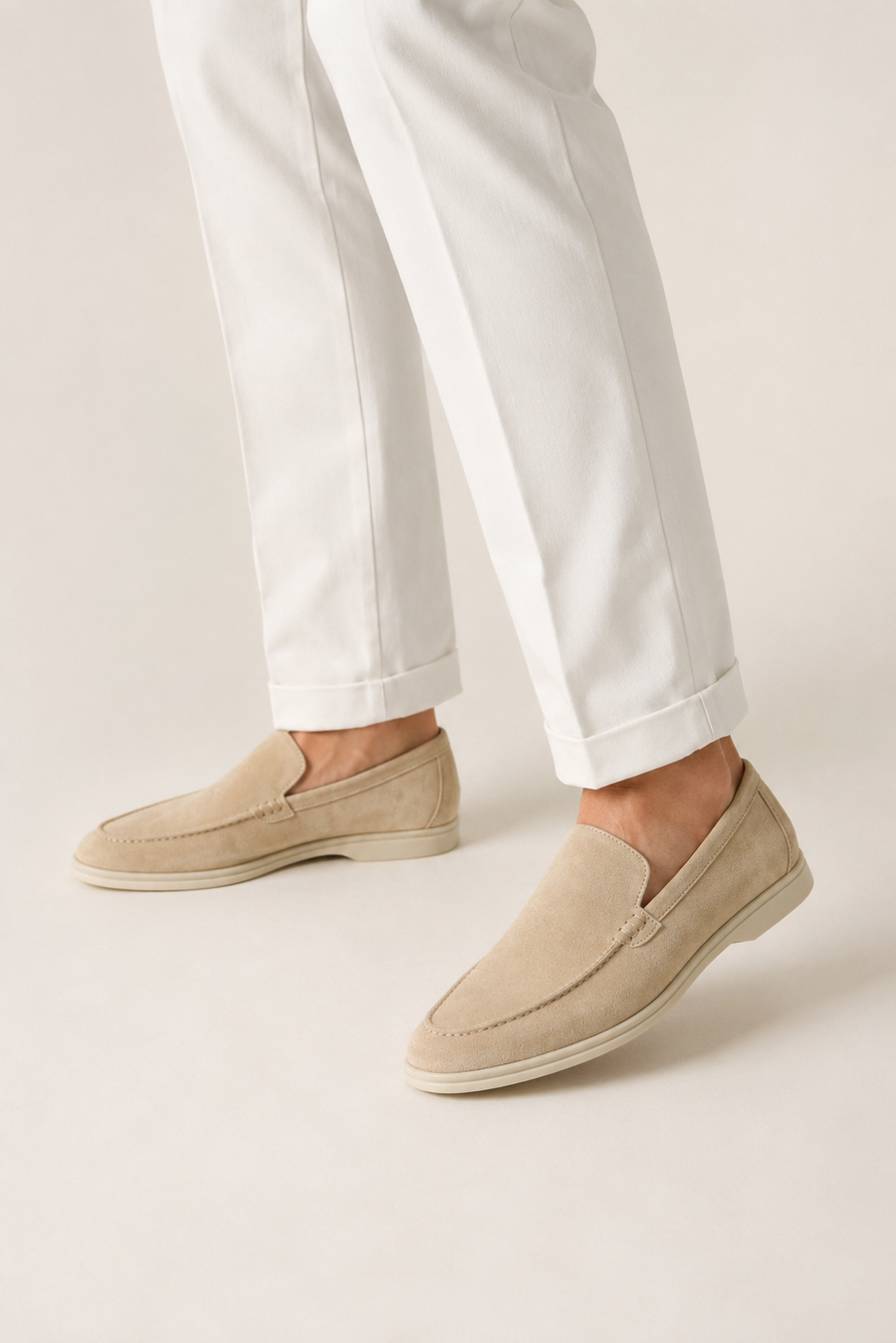 Wildleder-Loafer · Beige — Ansicht 5