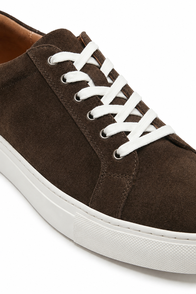 Niedriger Veloursleder-Sneaker — Ansicht 3