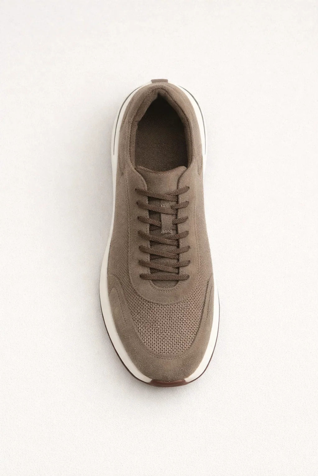 Sneaker suède · Beige - image corrigée sans logo semelle
