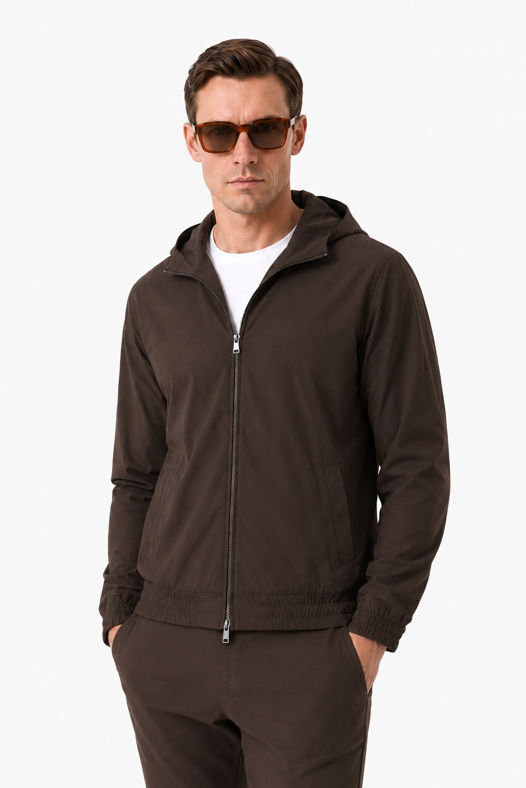 Ensemble travel capuche · Marron