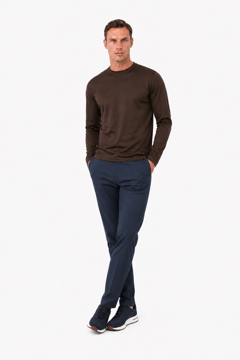 T-shirt mercerisé manches longues — vue 3
