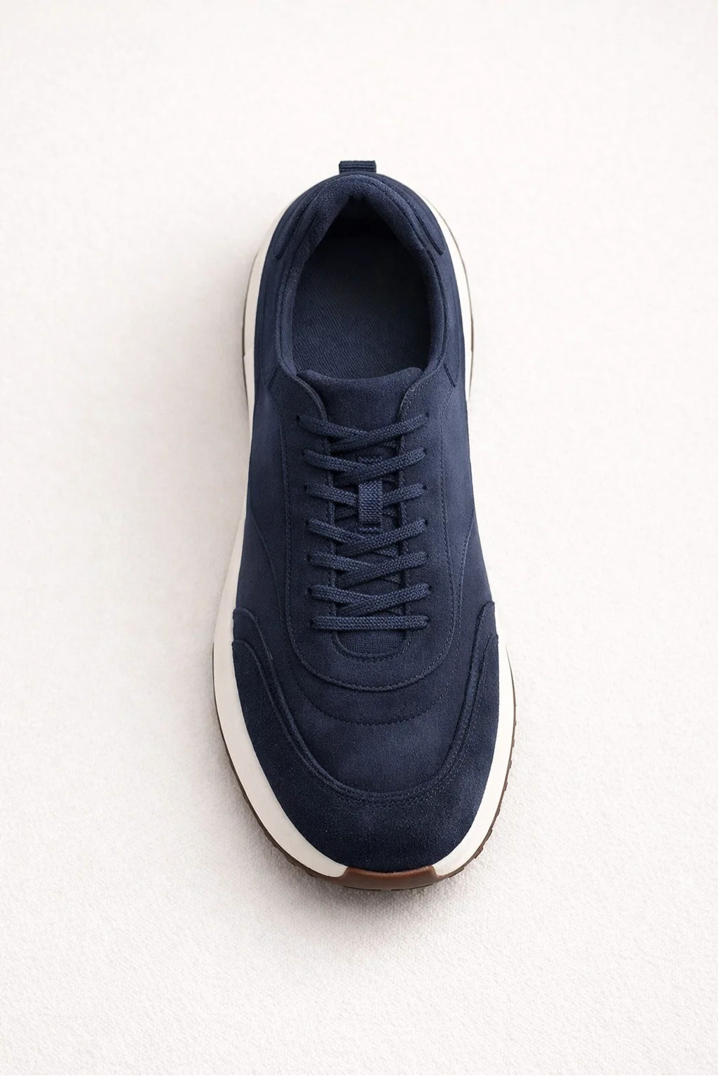 Sneaker minimaliste · Bleu - image corrigée sans logo semelle
