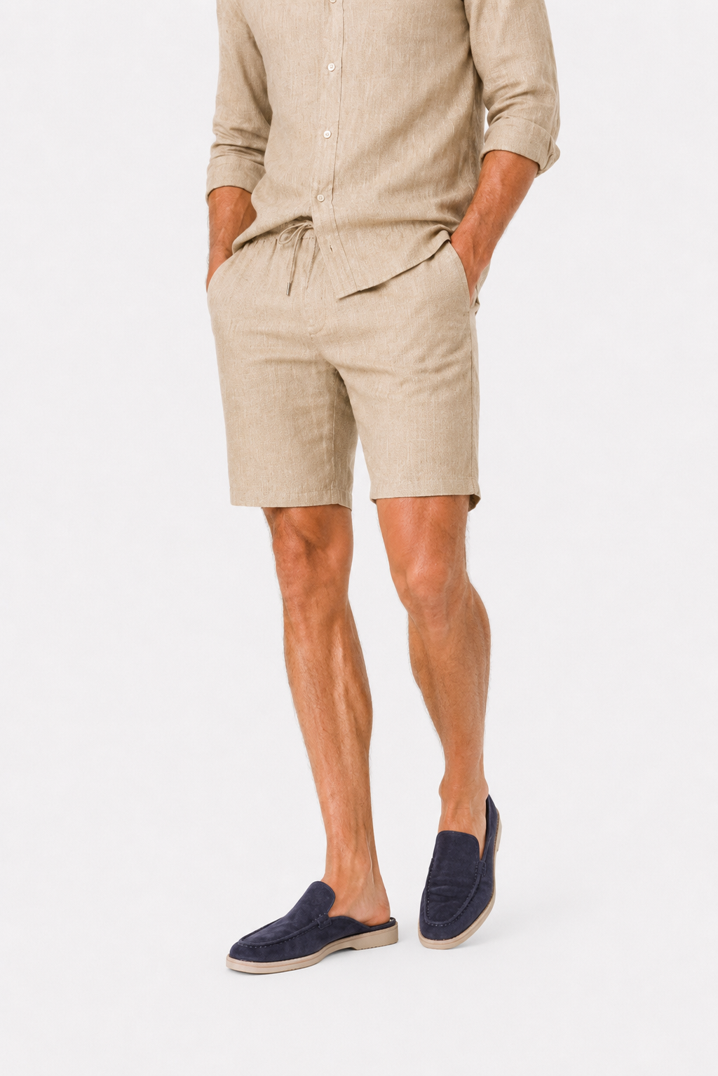 Bermuda lin · Beige