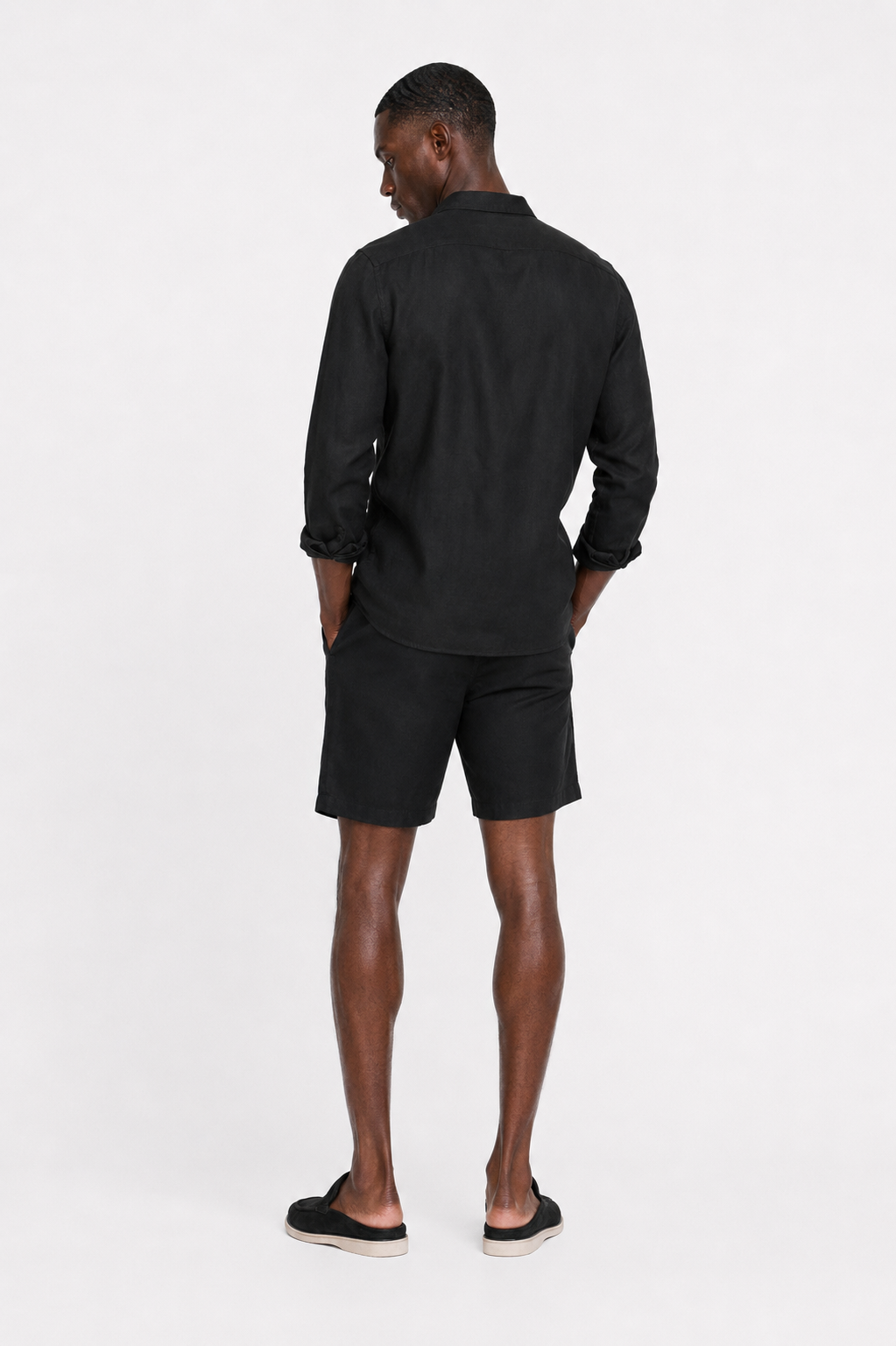 Bermuda lin · Noir