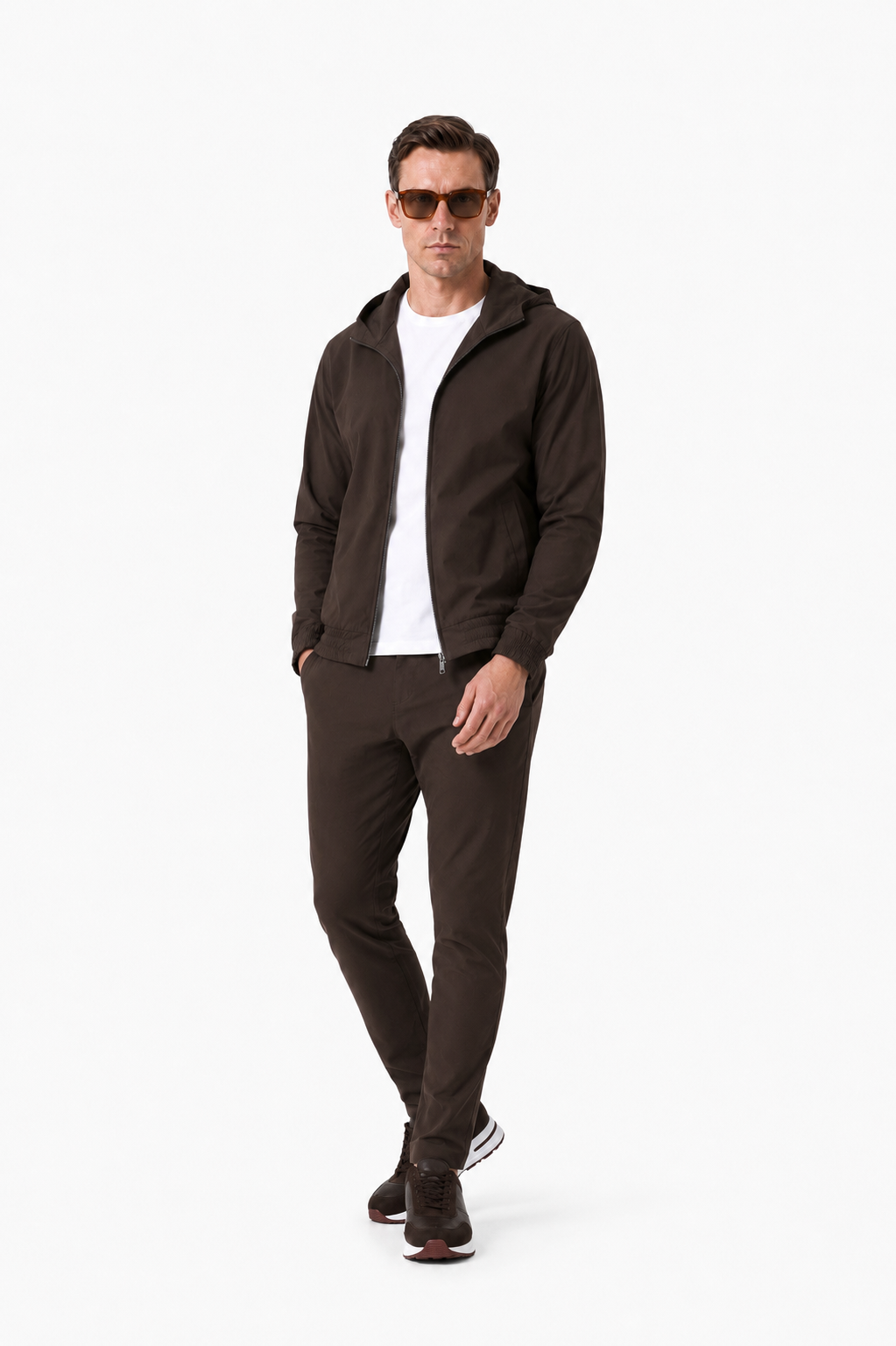 Ensemble travel capuche · Marron