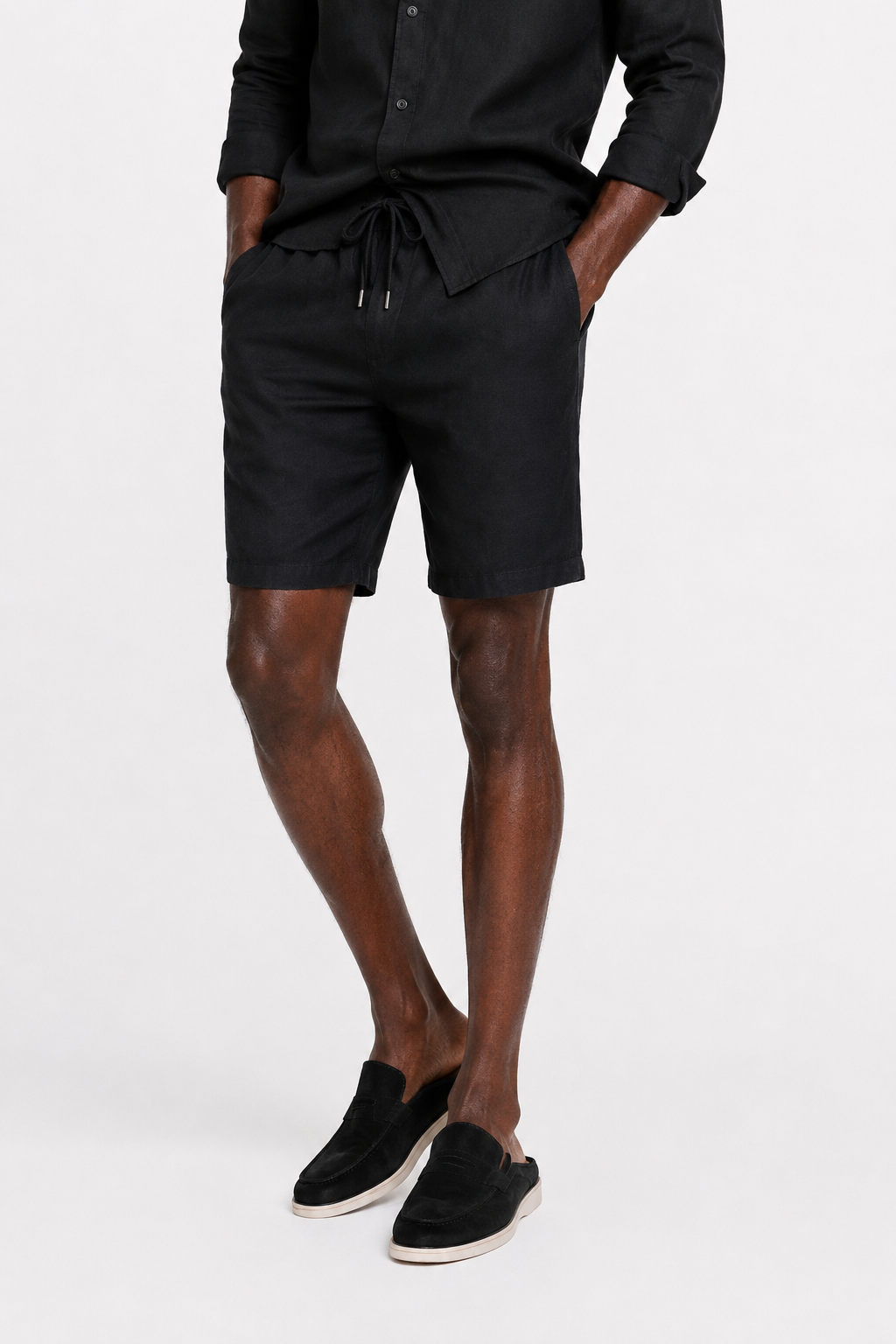 Bermuda lin · Noir