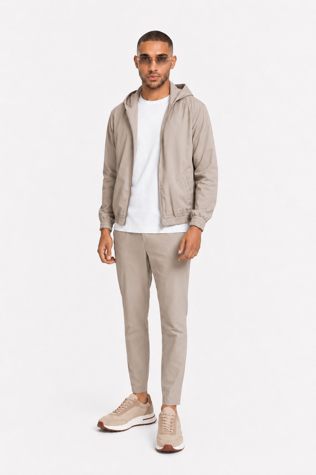 Ensemble travel capuche · Beige