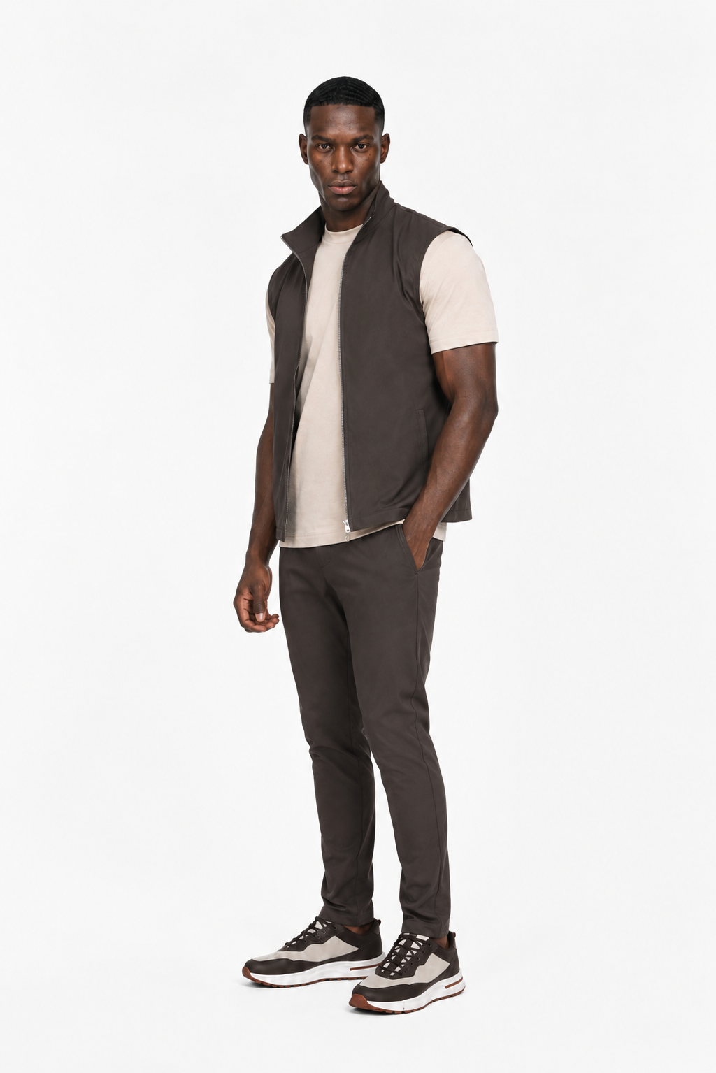 Gilet coupe-vent · Marron