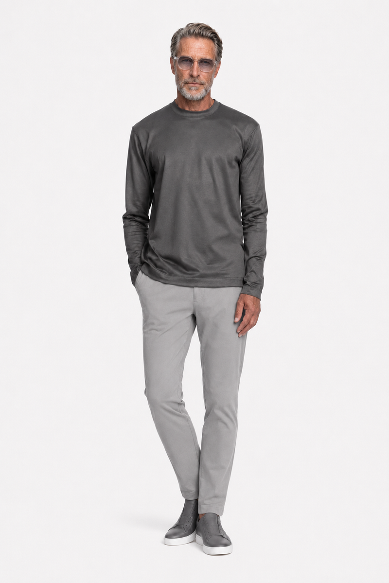 T-shirt mercerisé manches longues — vue 2