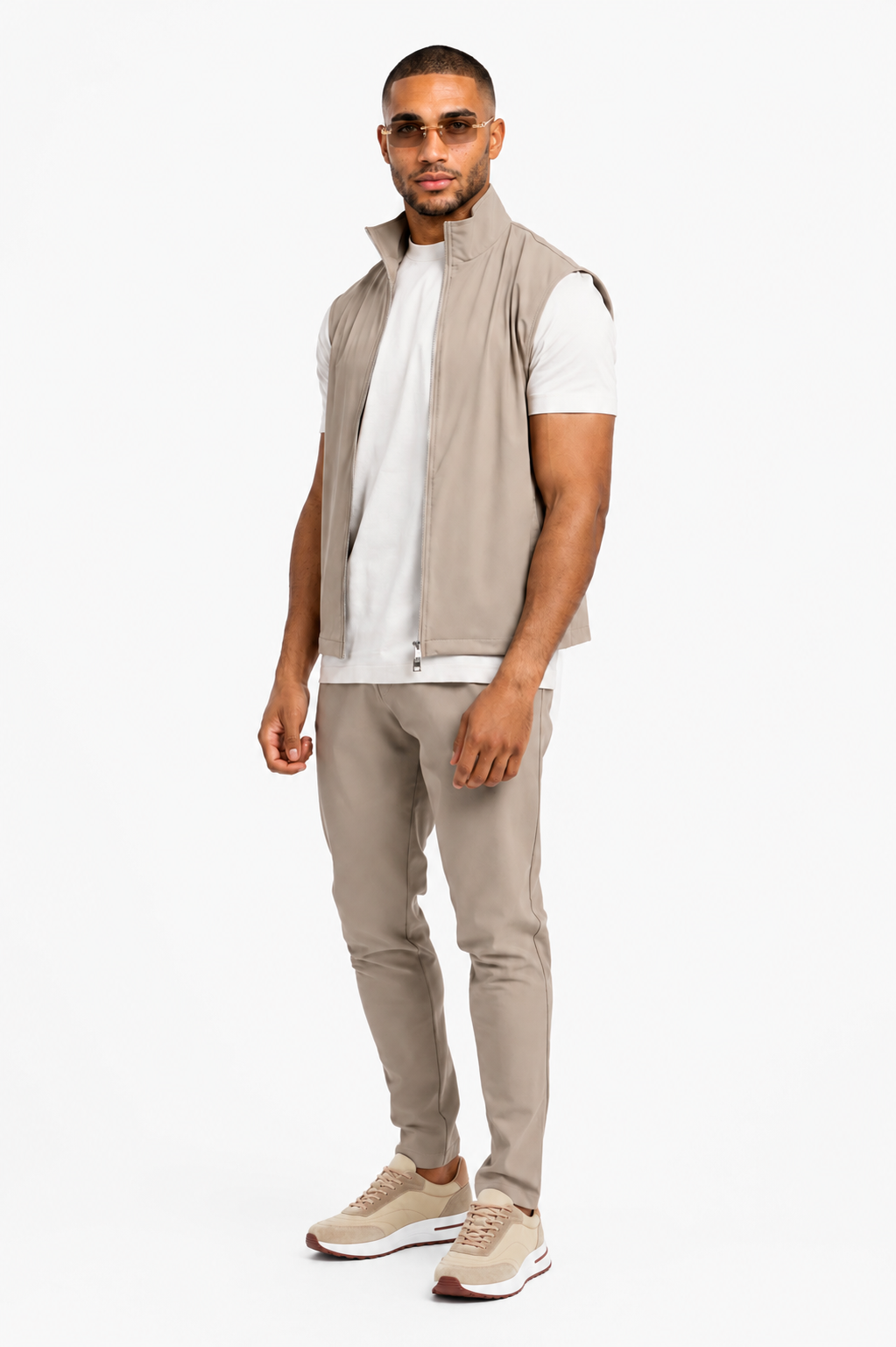 Gilet coupe-vent · Beige