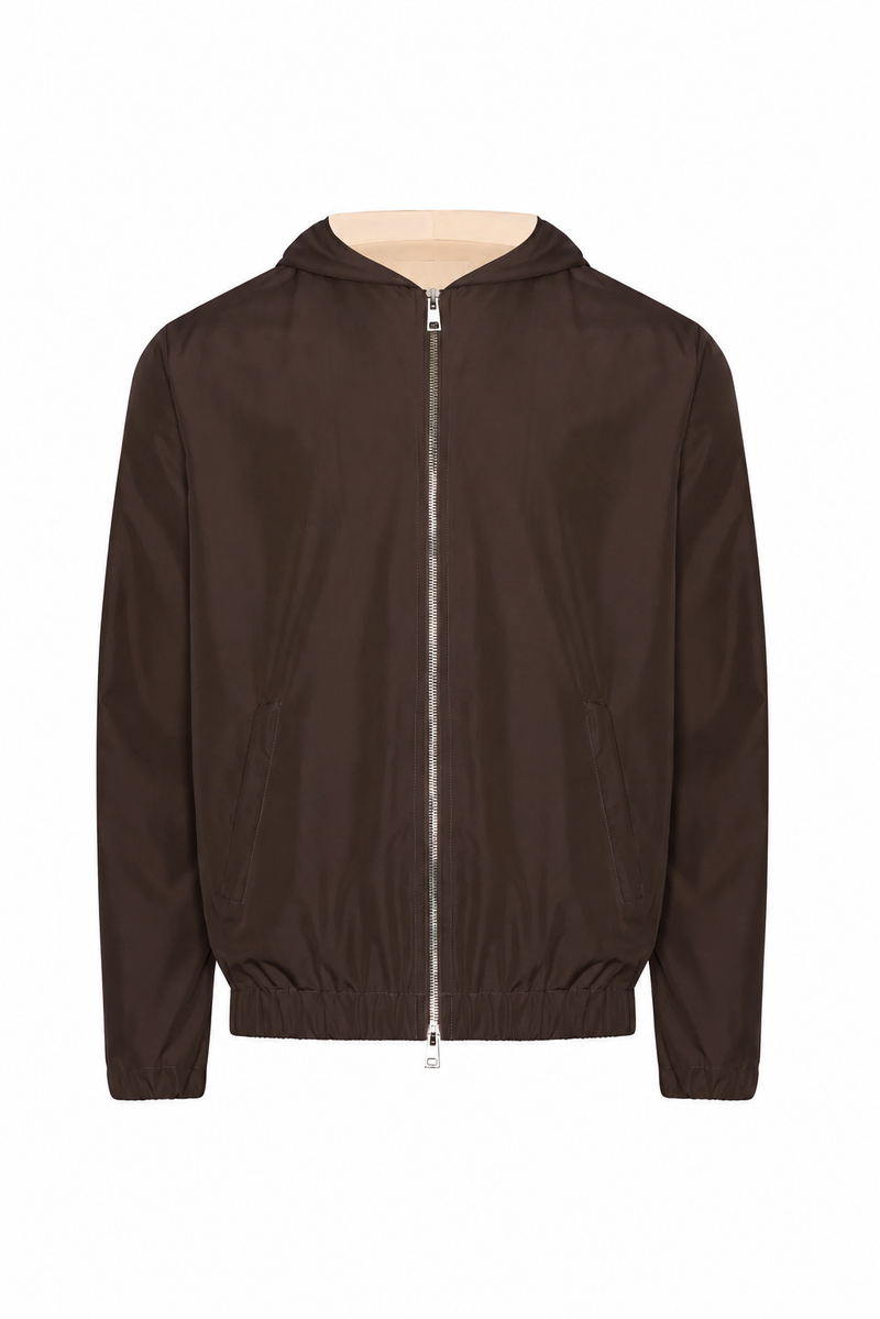 Veste coupe-vent capuche