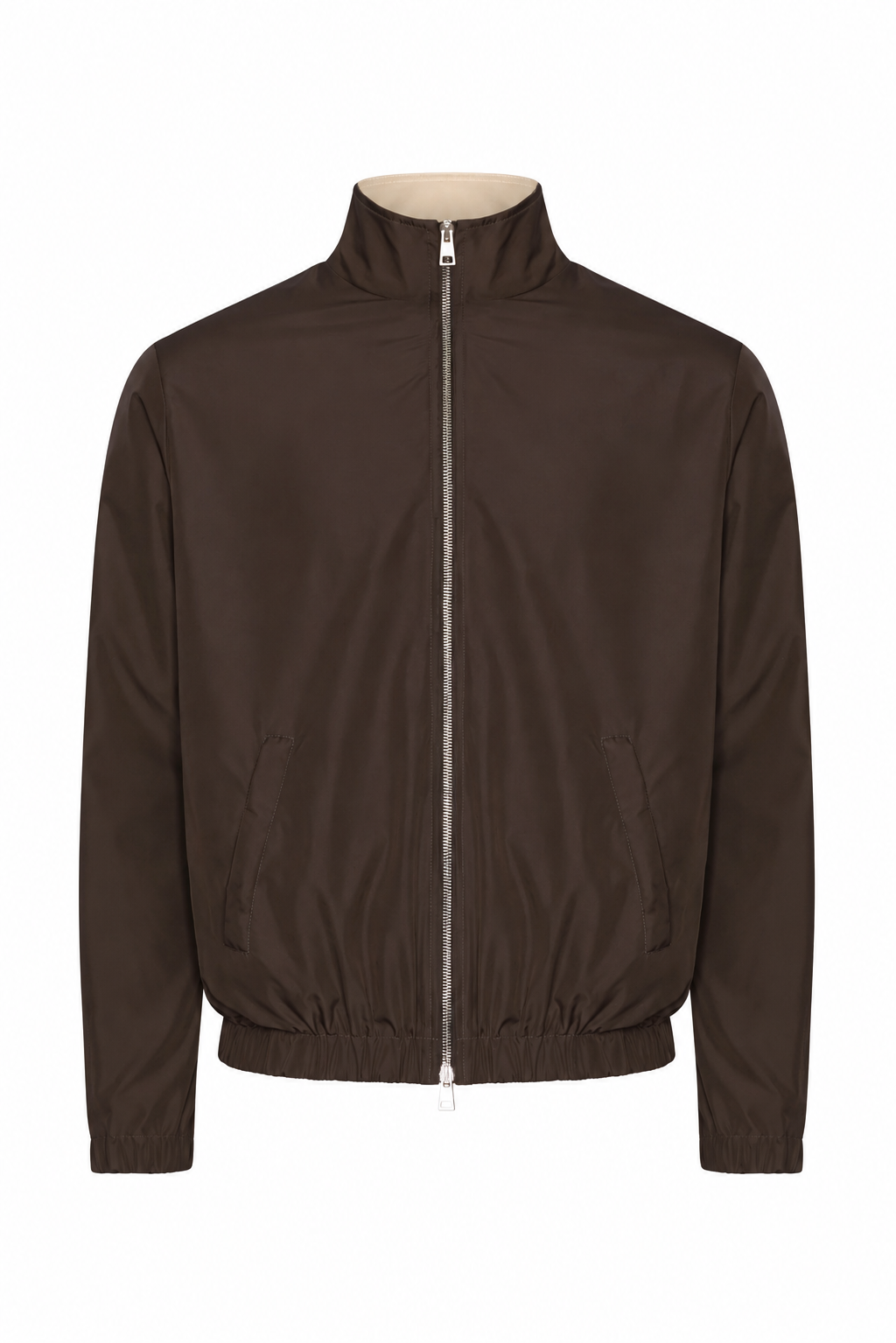 Veste twill stretch · Marron